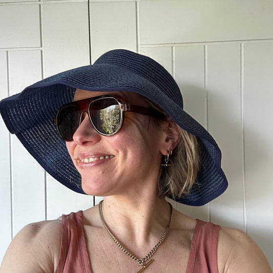 Raffia Packable Sun Visors
