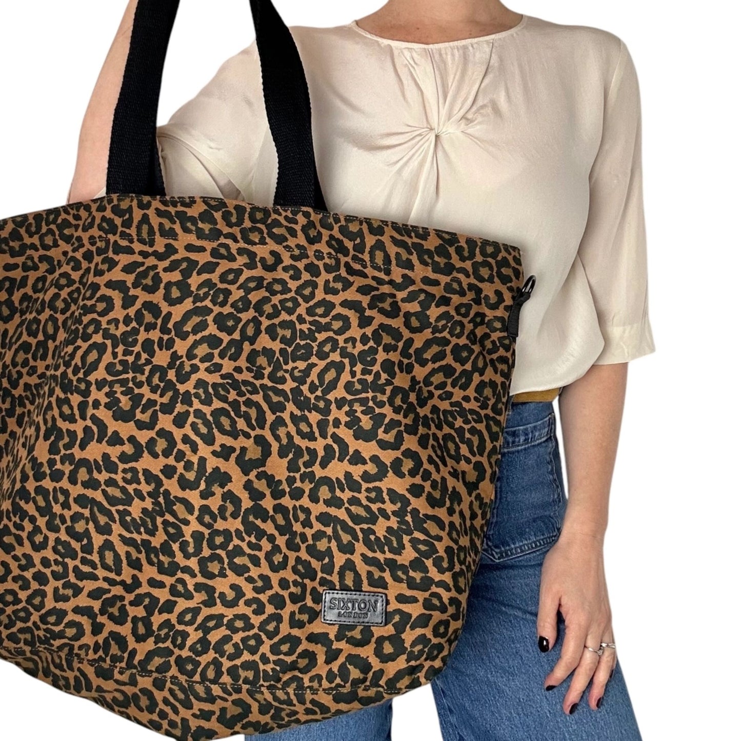 Large Leopard Print Tote Bag