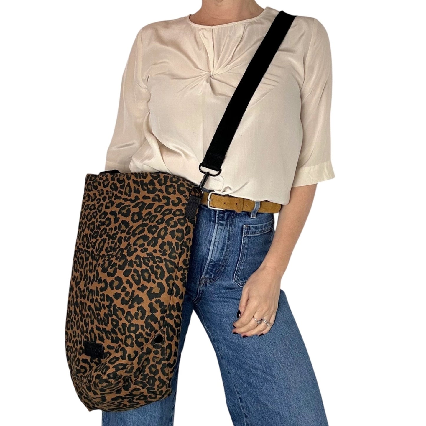 Large Leopard Print Tote Bag