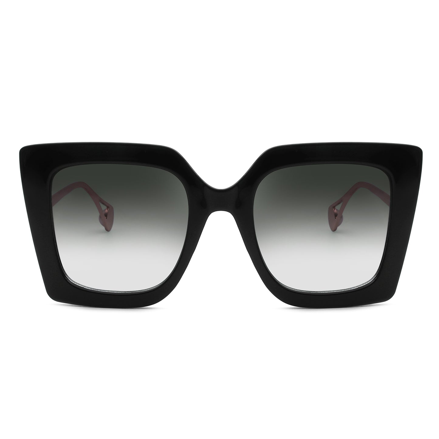 Black oversized cat eye sunglasses