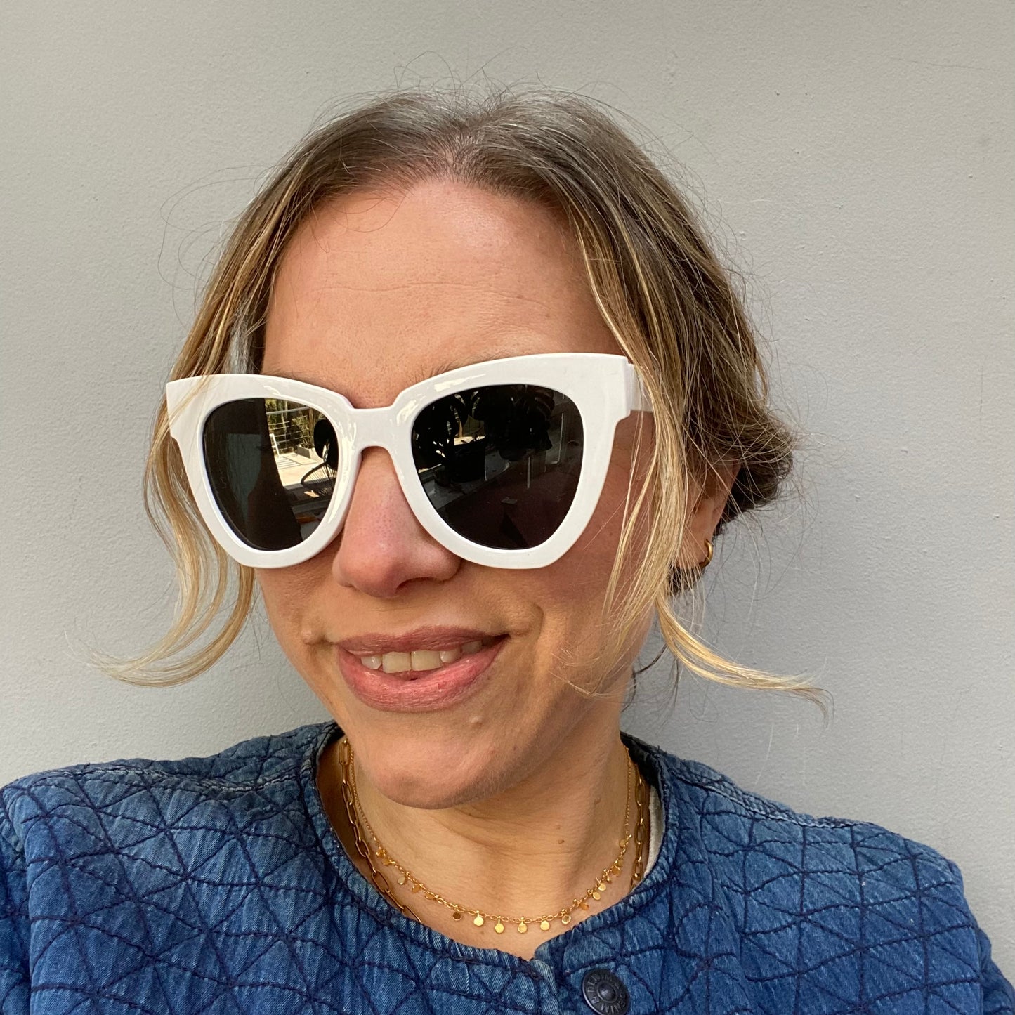 White Cat Eye Ladies Sunglasses