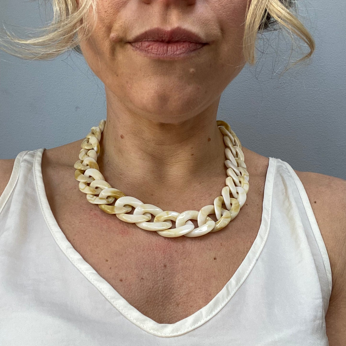 Small Chunky Link Statement Necklaces