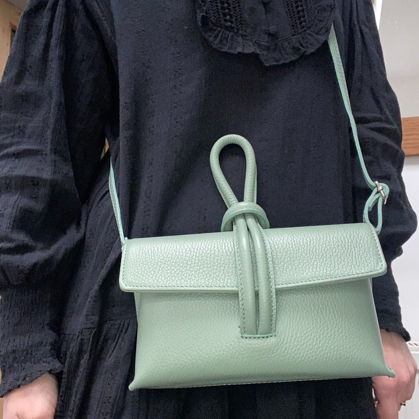 The Leather Top Handle Bag
