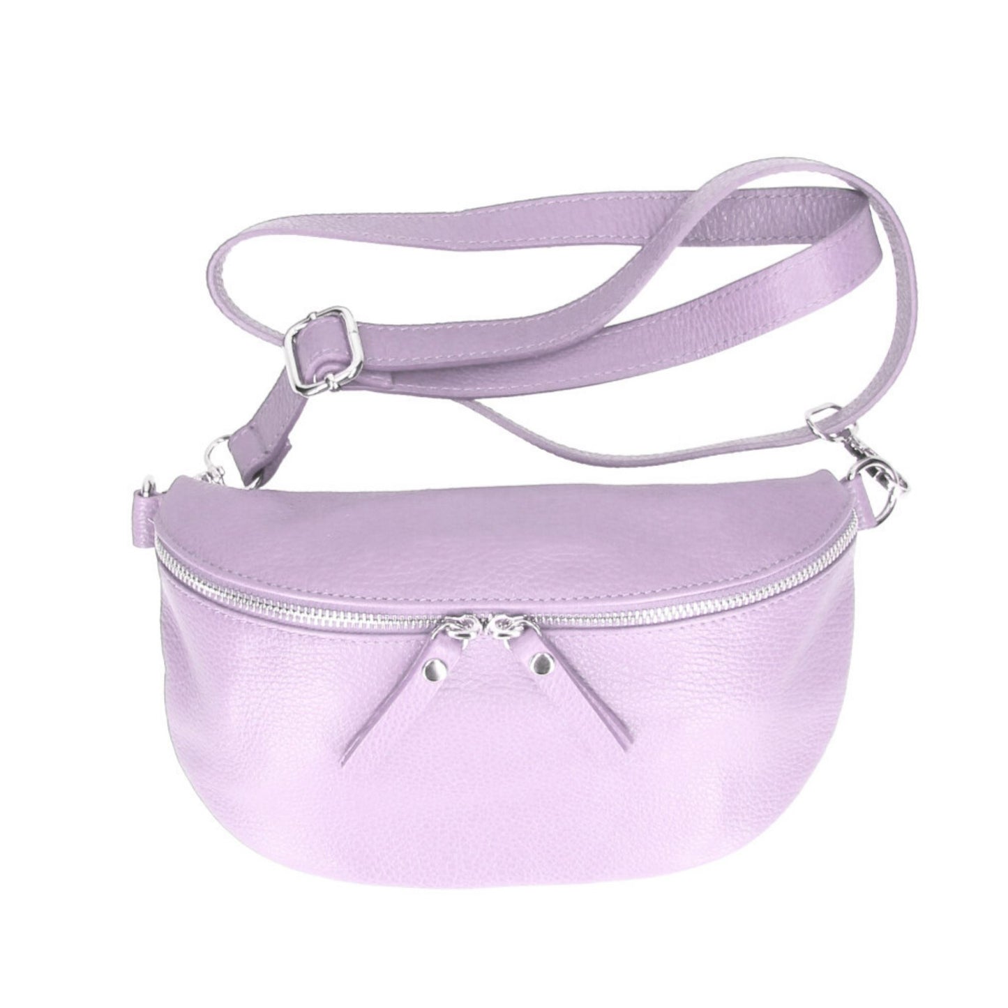 Lilac leather bumbag