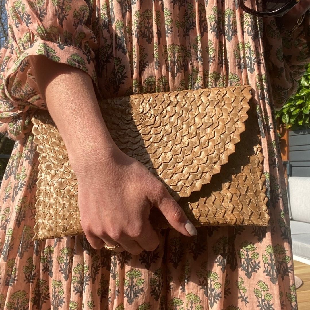 The Raffia Clutch Bag