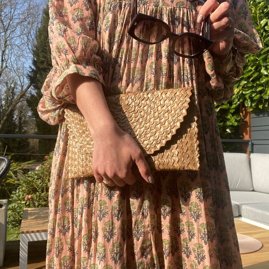 The Raffia Clutch Bag