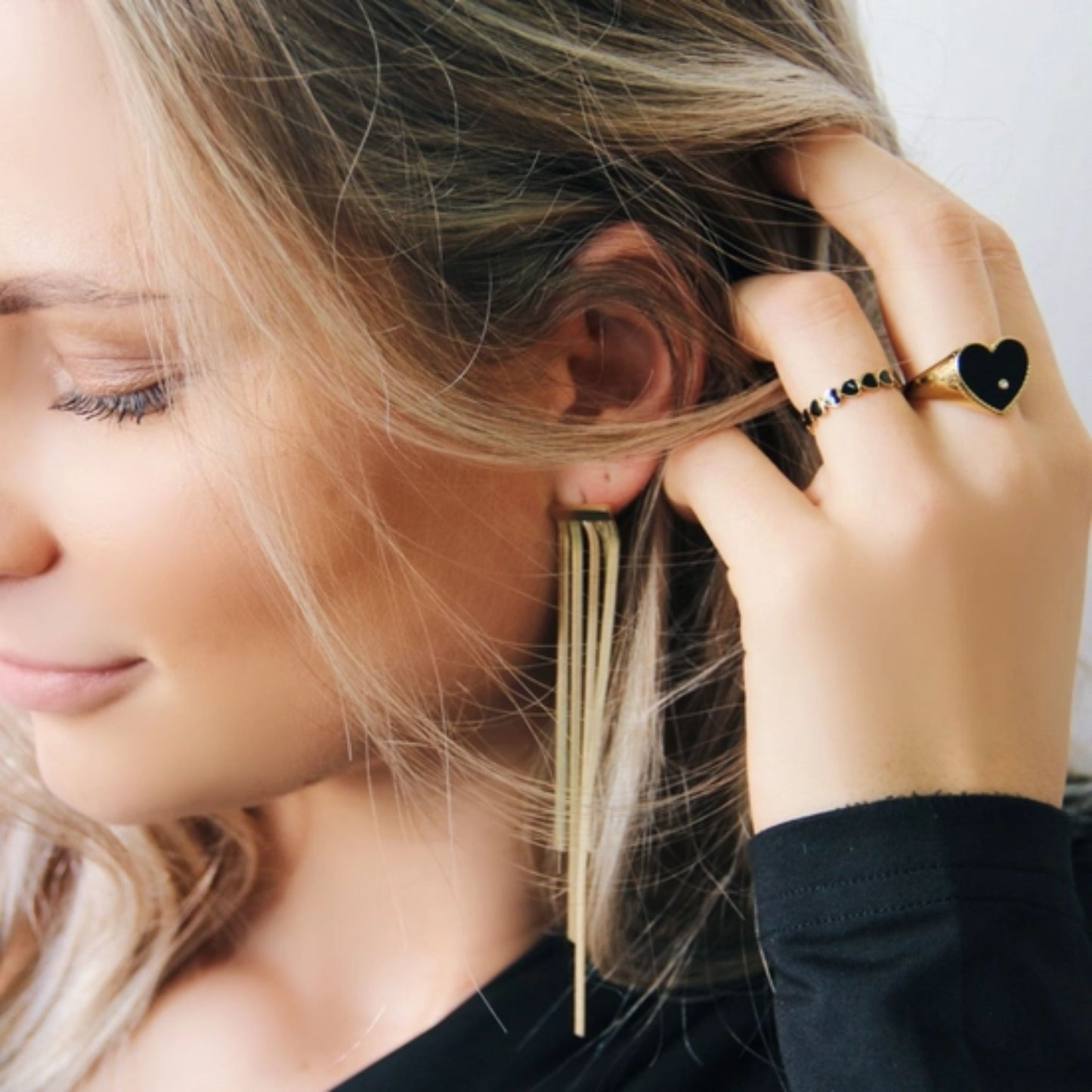 Statement Waterfall Earrings (in Gold or Silver)