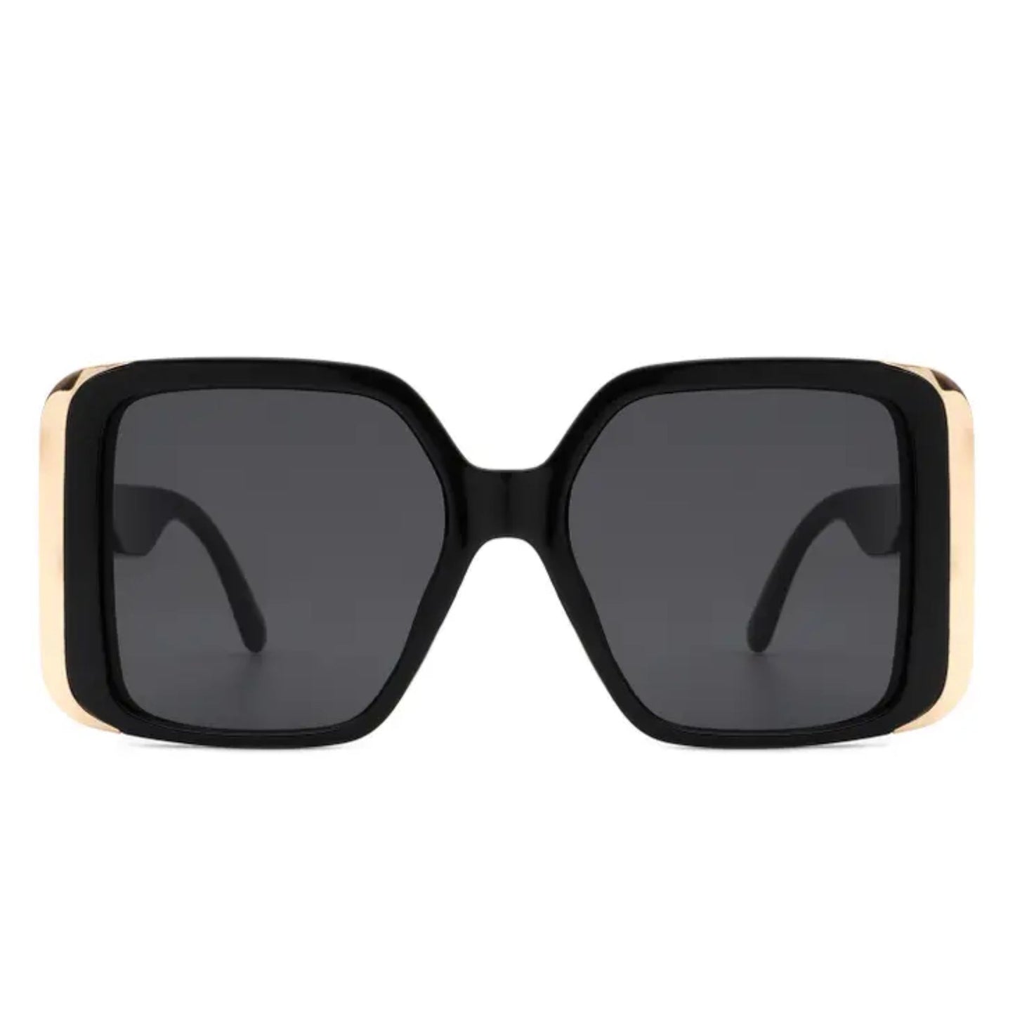 Oversized Gold Detail Sunglasses