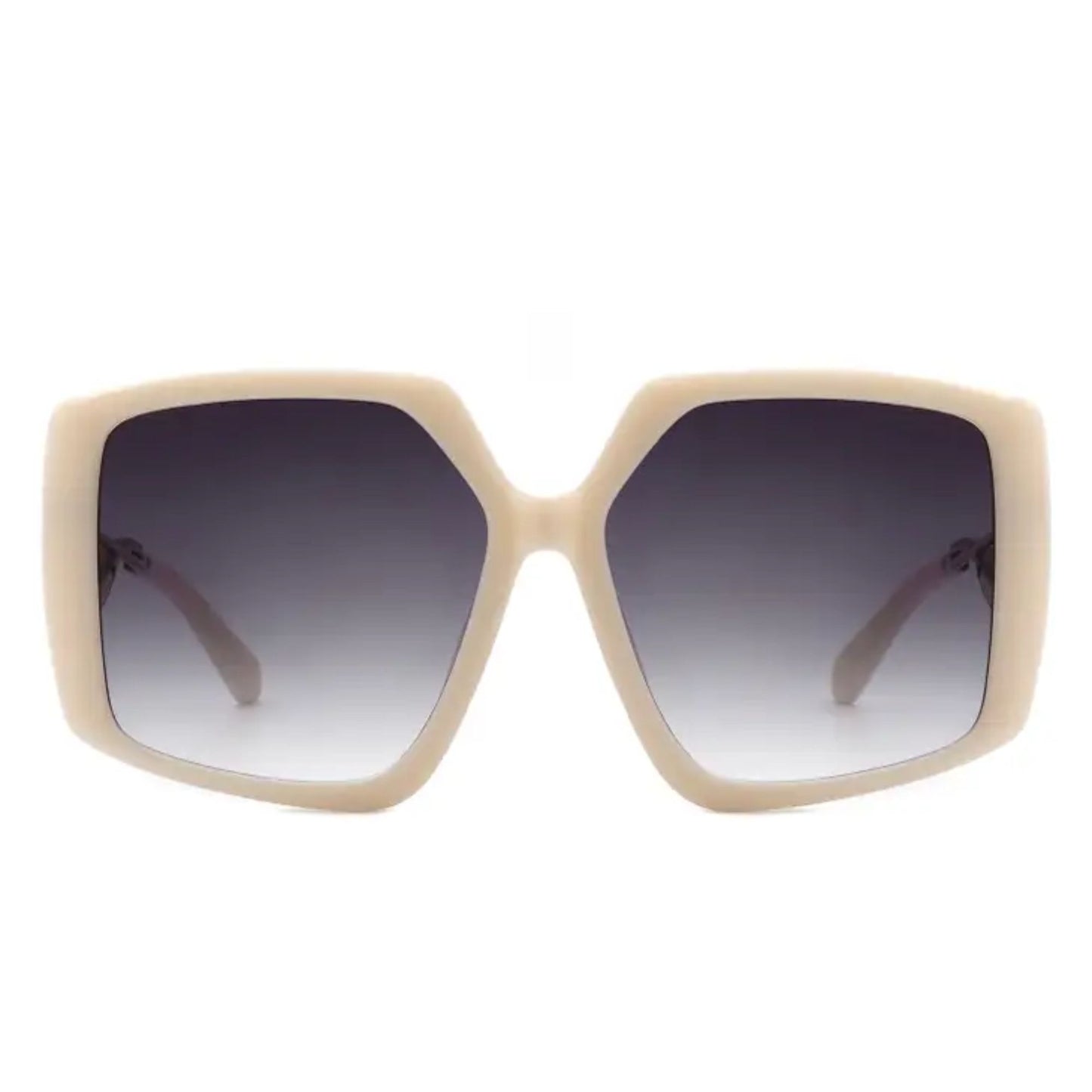 Oversized Curved Arm Ladies Sunglasses