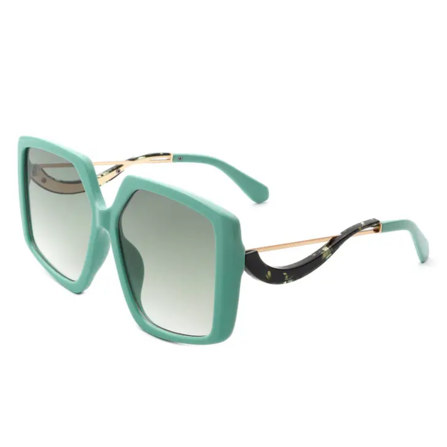 Oversized Curved Arm Ladies Sunglasses