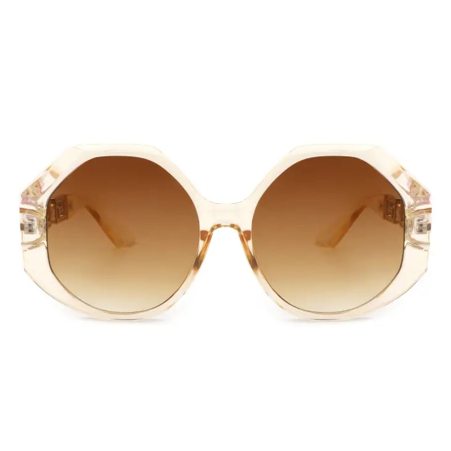 Oversized Round Geometric Ladies Sunglasses