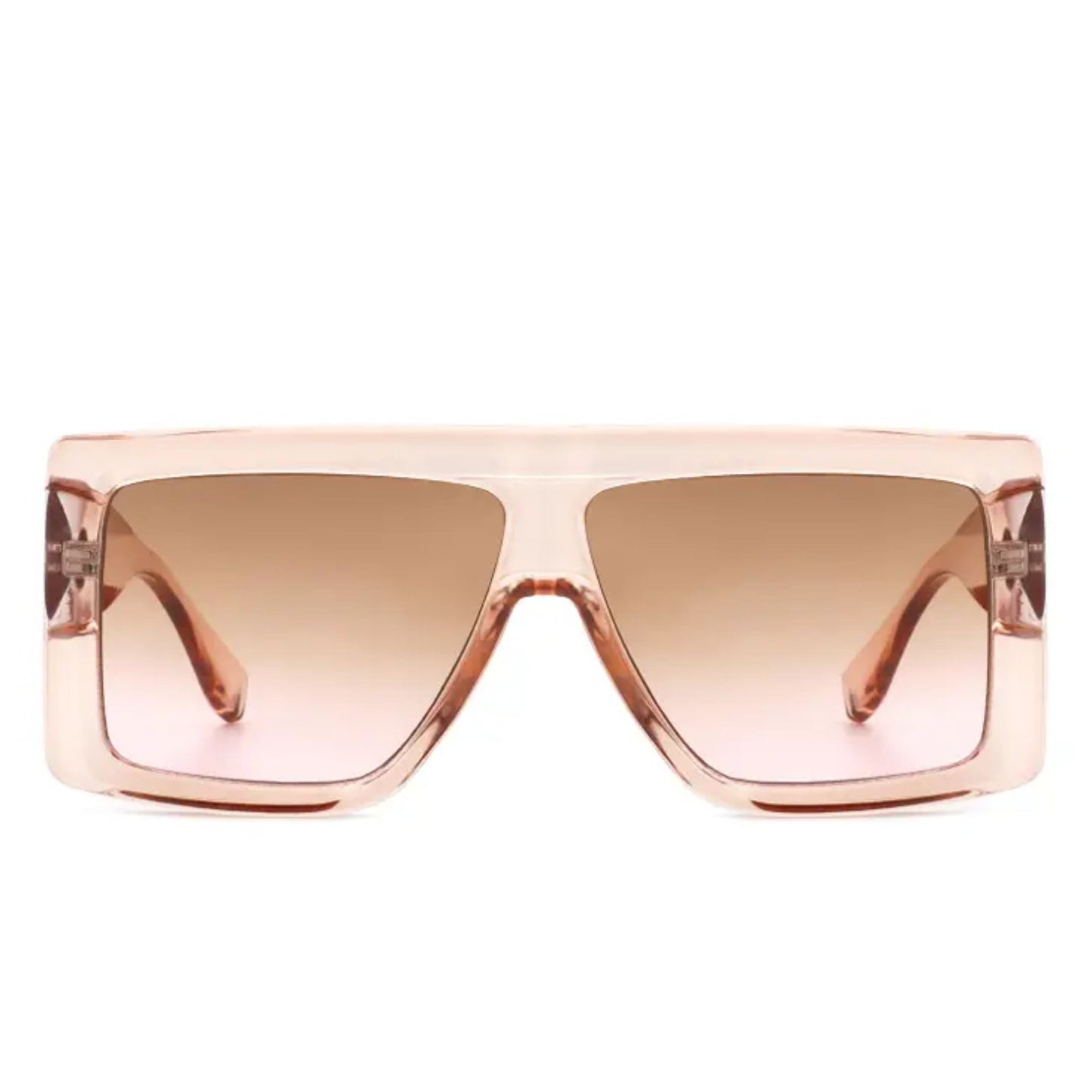 Oversized Retro Aviator Sunglasses