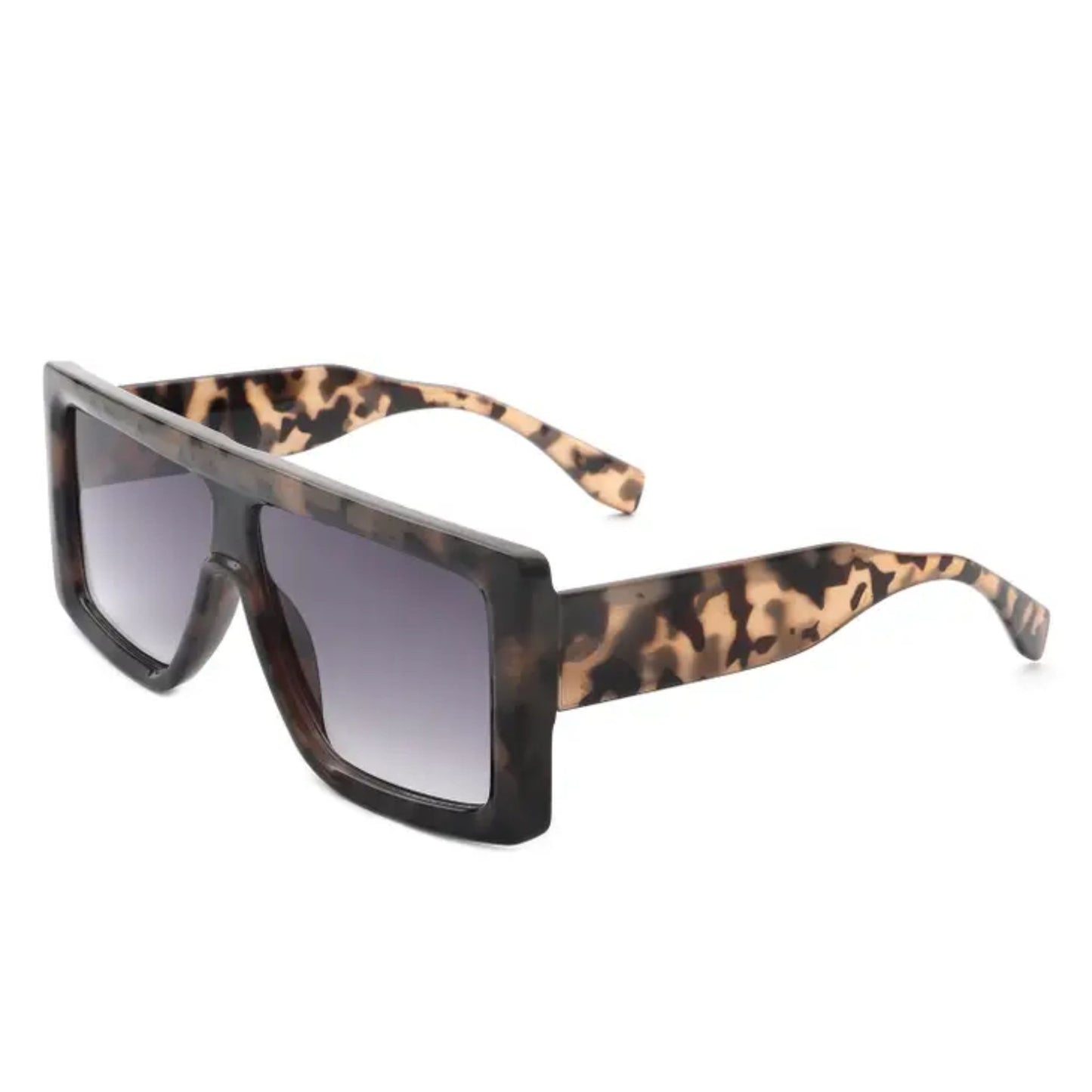Oversized Retro Aviator Sunglasses