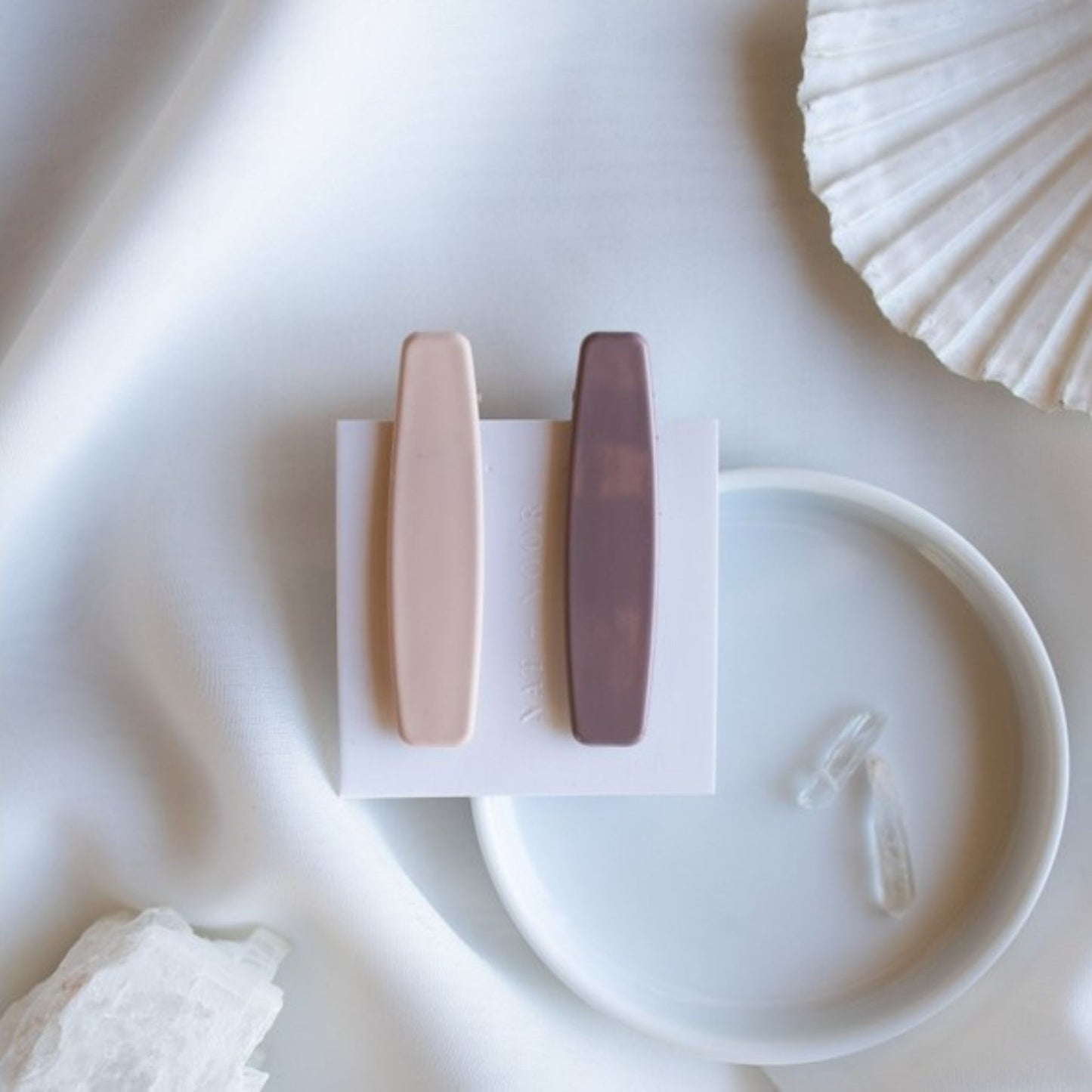 Pink + Mauve Hair Clips