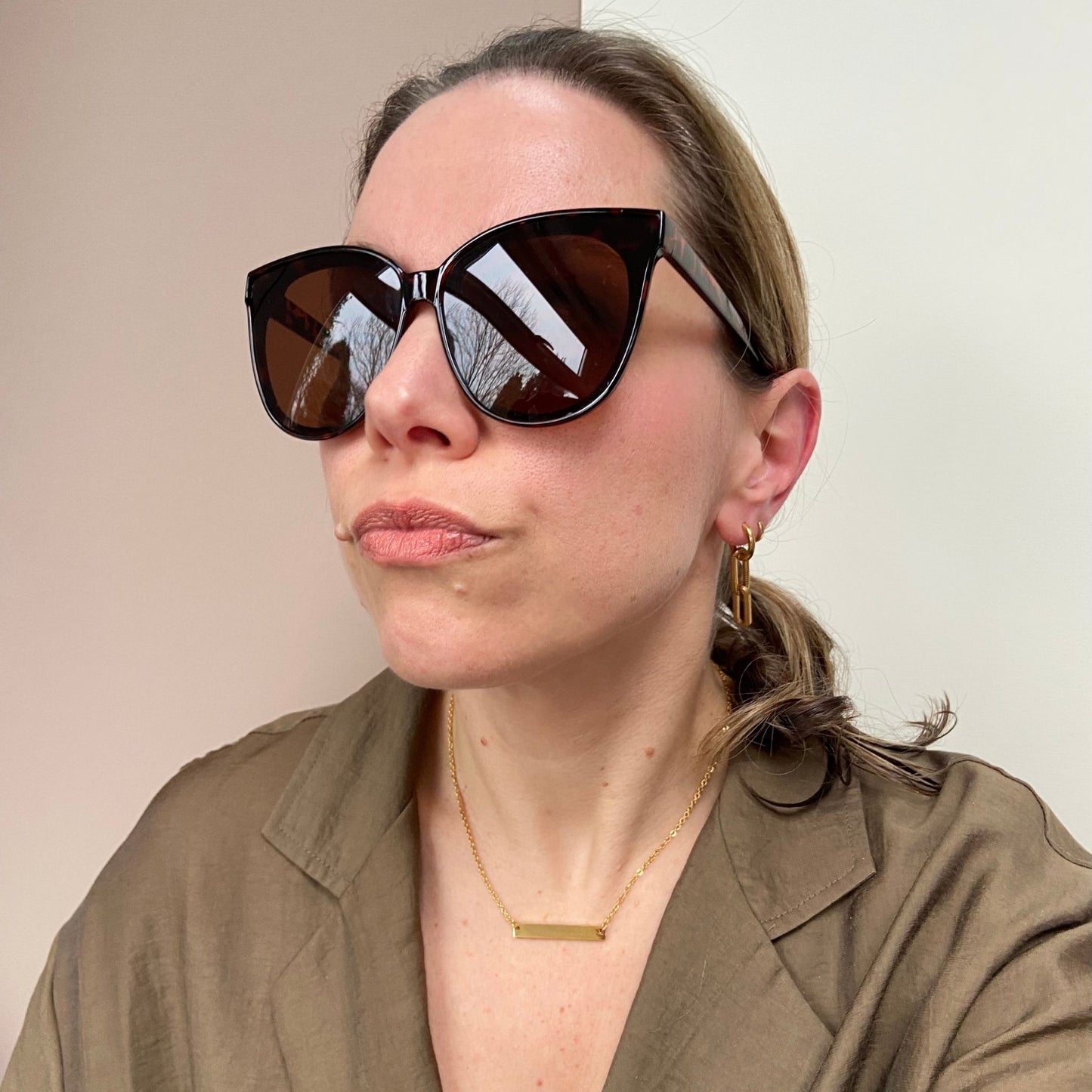 Gold Bar Necklace (plain or engraved)