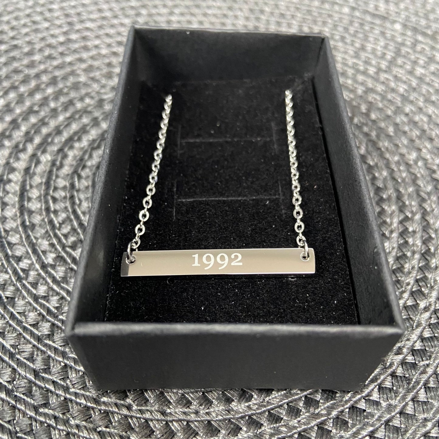 Silver Bar Necklace (plain or engraved)