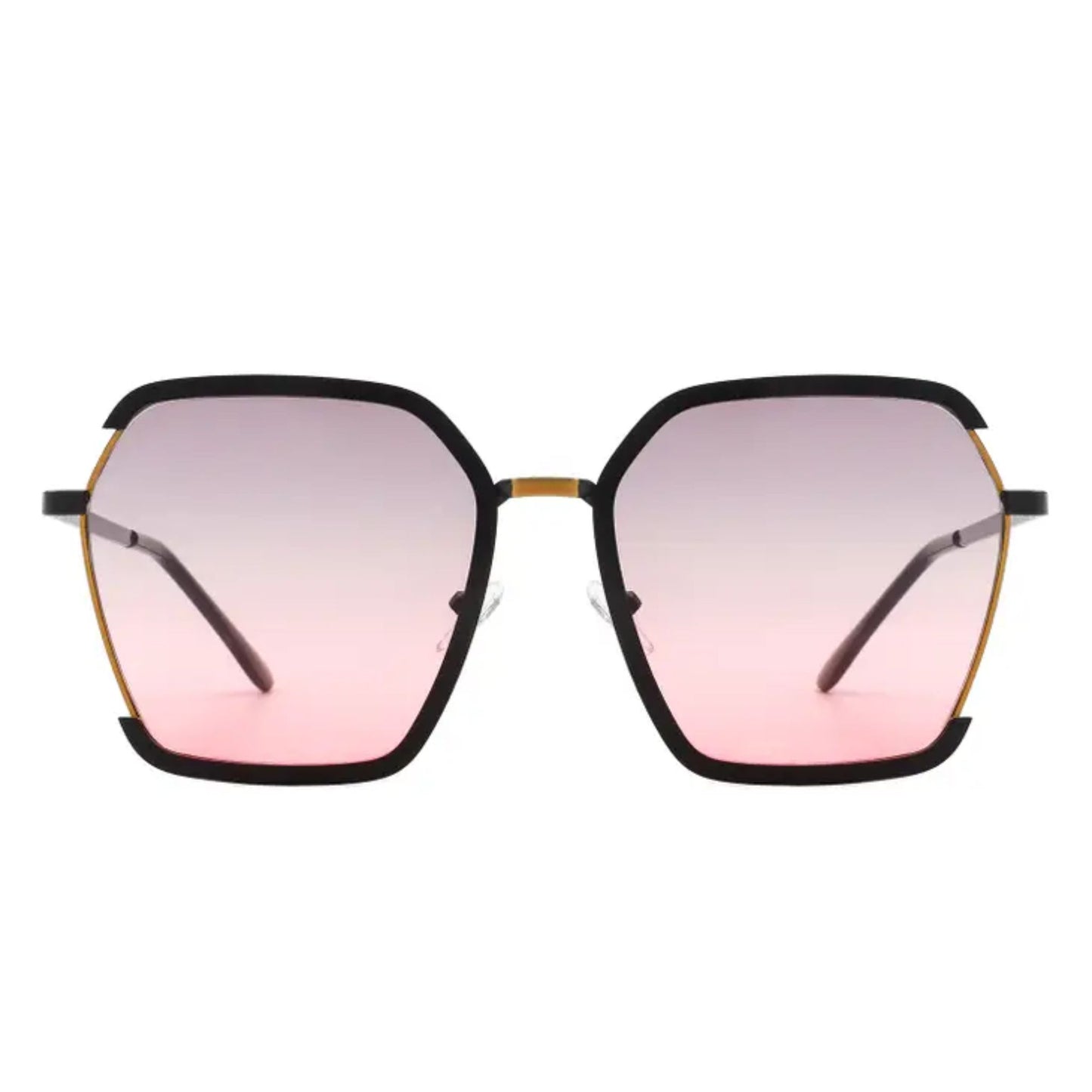 Oversized Half Frame Sunglasses