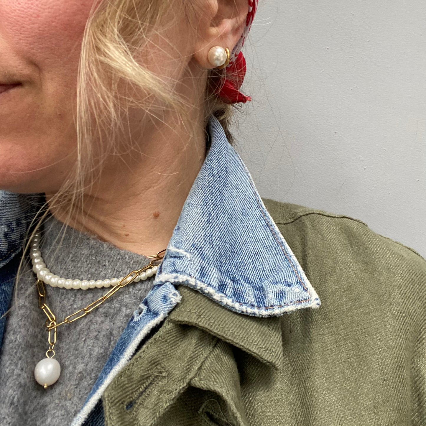 Pearl Stud Earrings