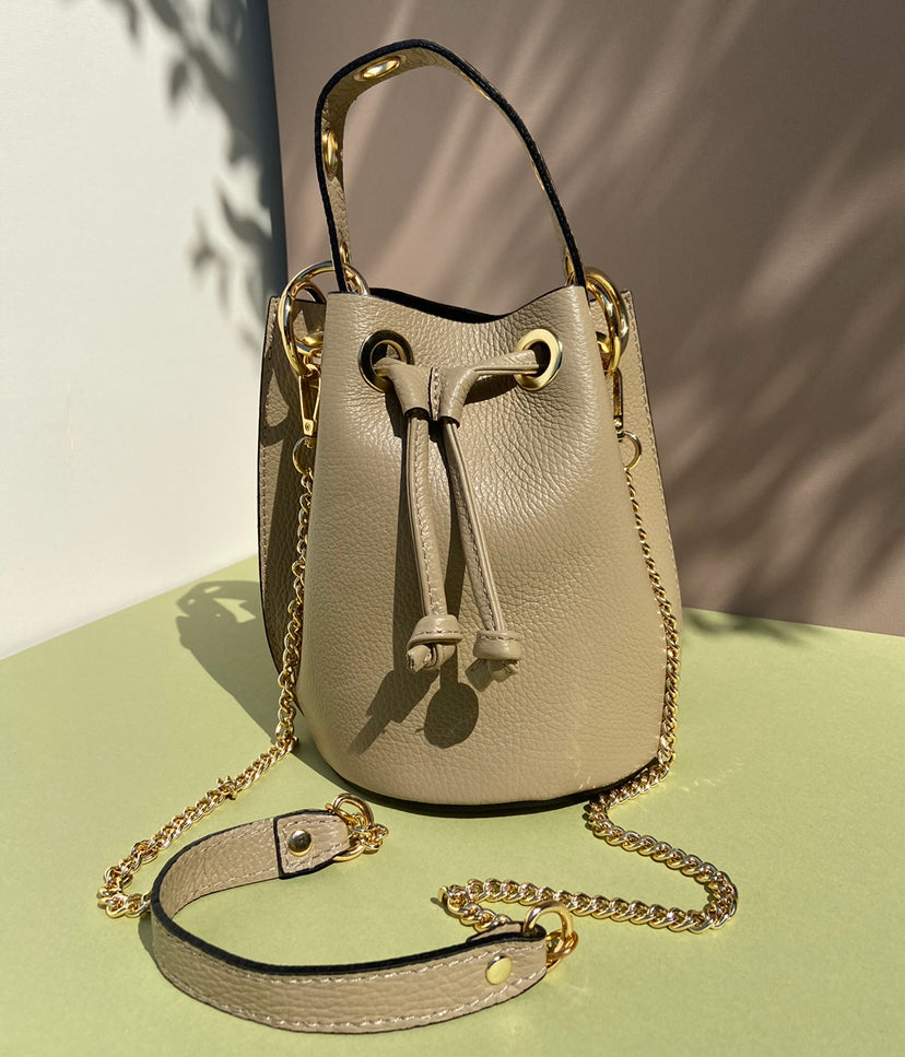 The Leather Bucket Bag
