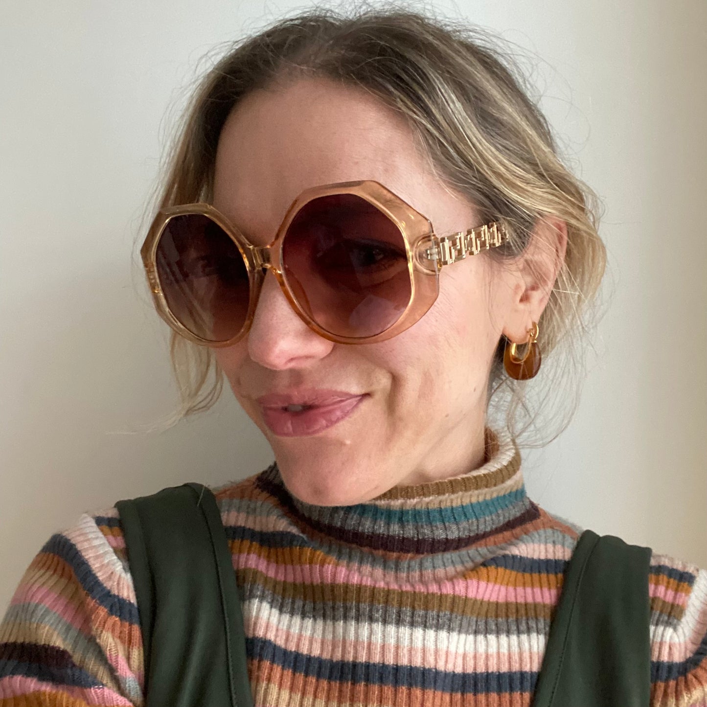 Oversized Round Geometric Ladies Sunglasses