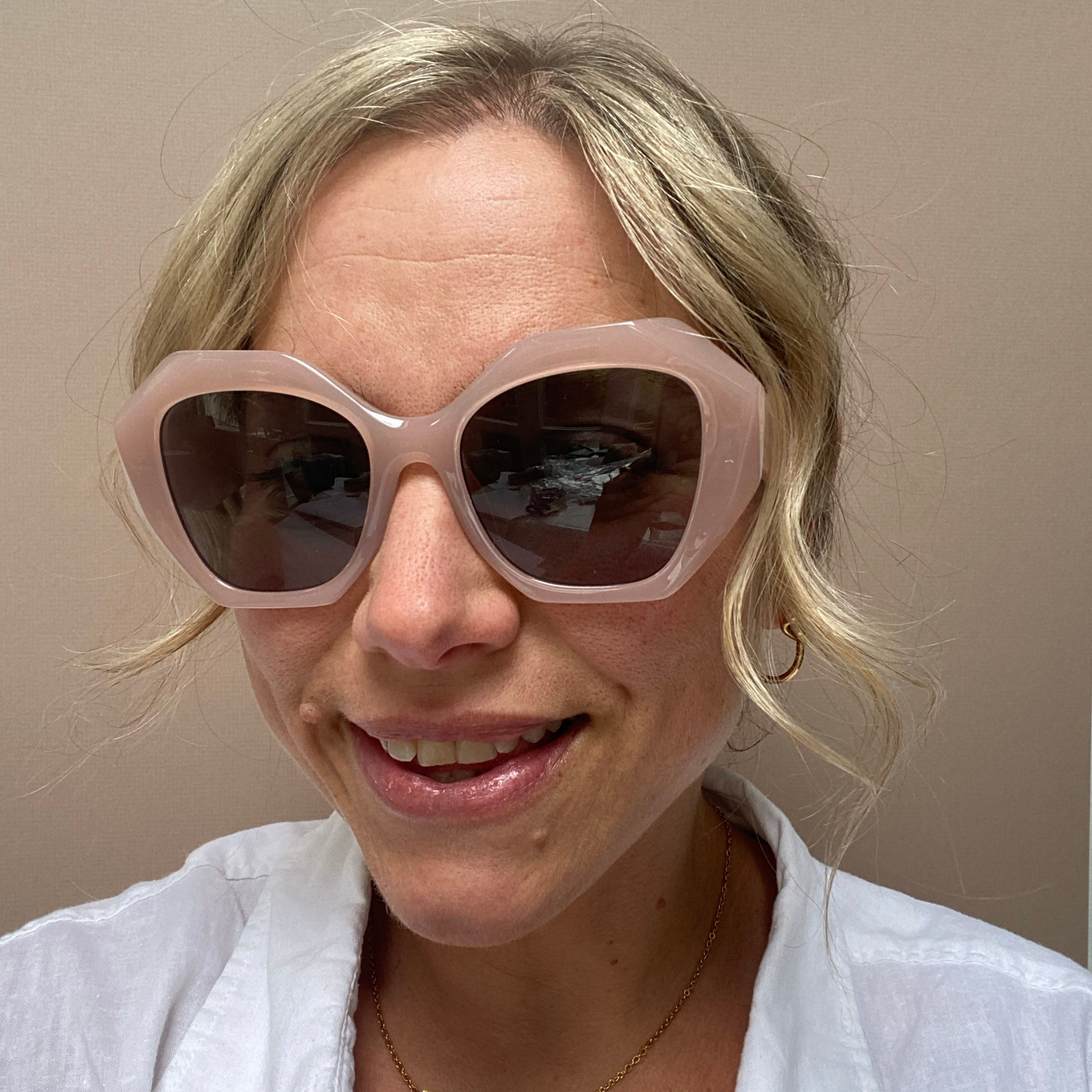 Pink Octagonal sunglasses