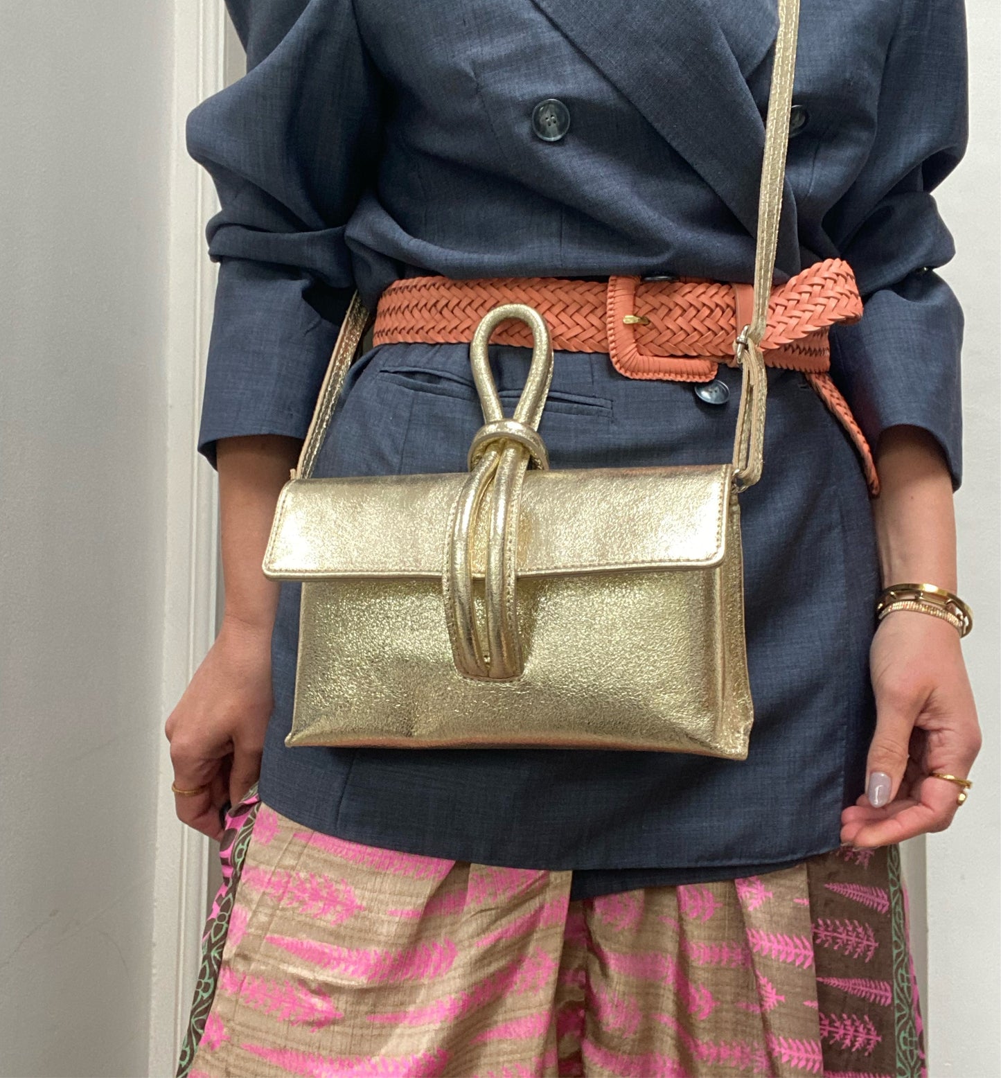 The Leather Top Handle Bag