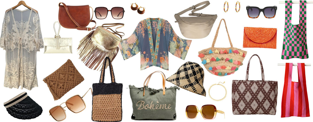 Holiday bags, kimonos and accessories …