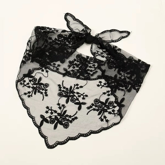 Triangular Lace Scarf (various colours)