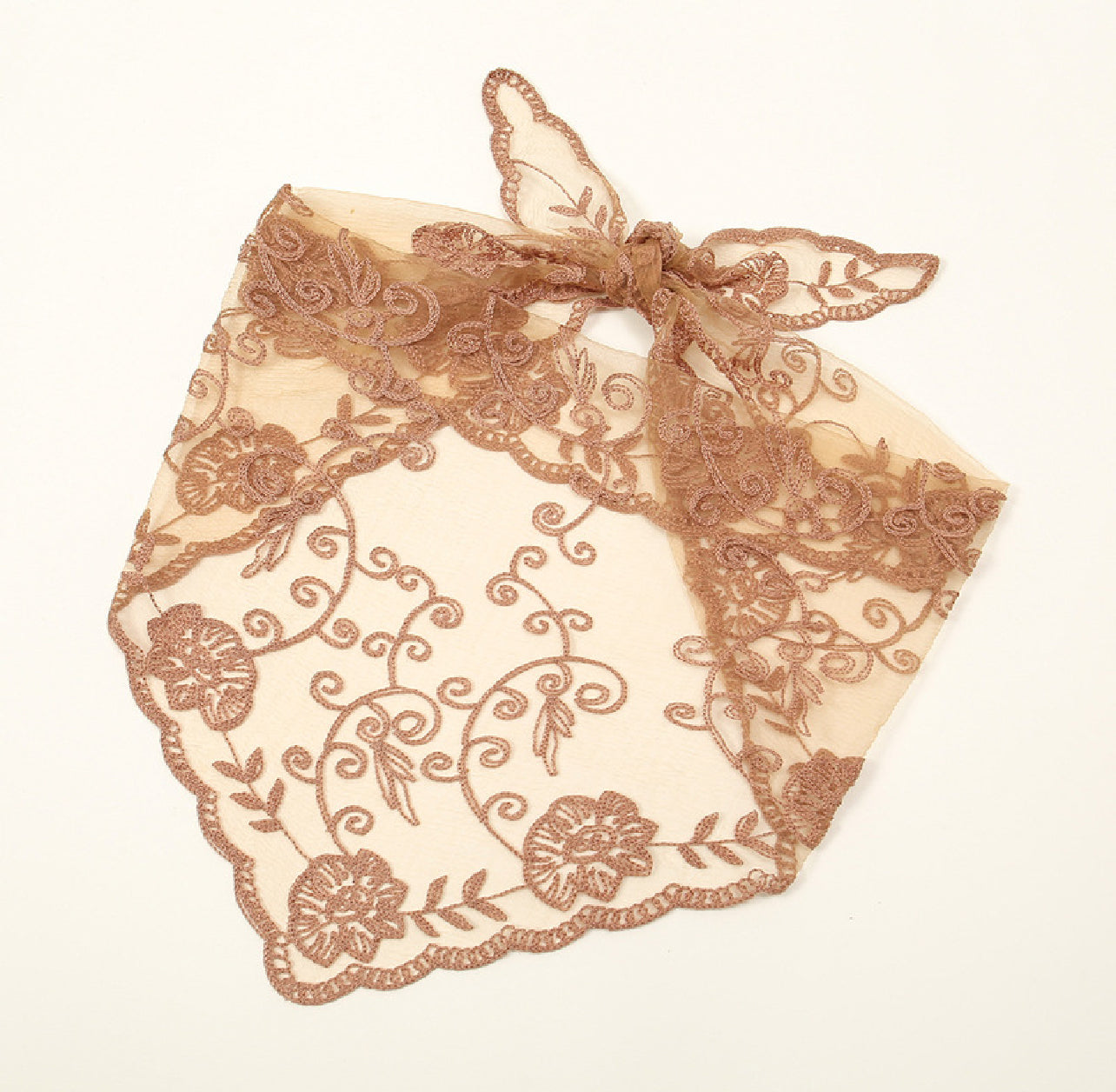 Triangular Lace Scarf (various colours)