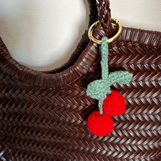 Crochet Cherry Charms