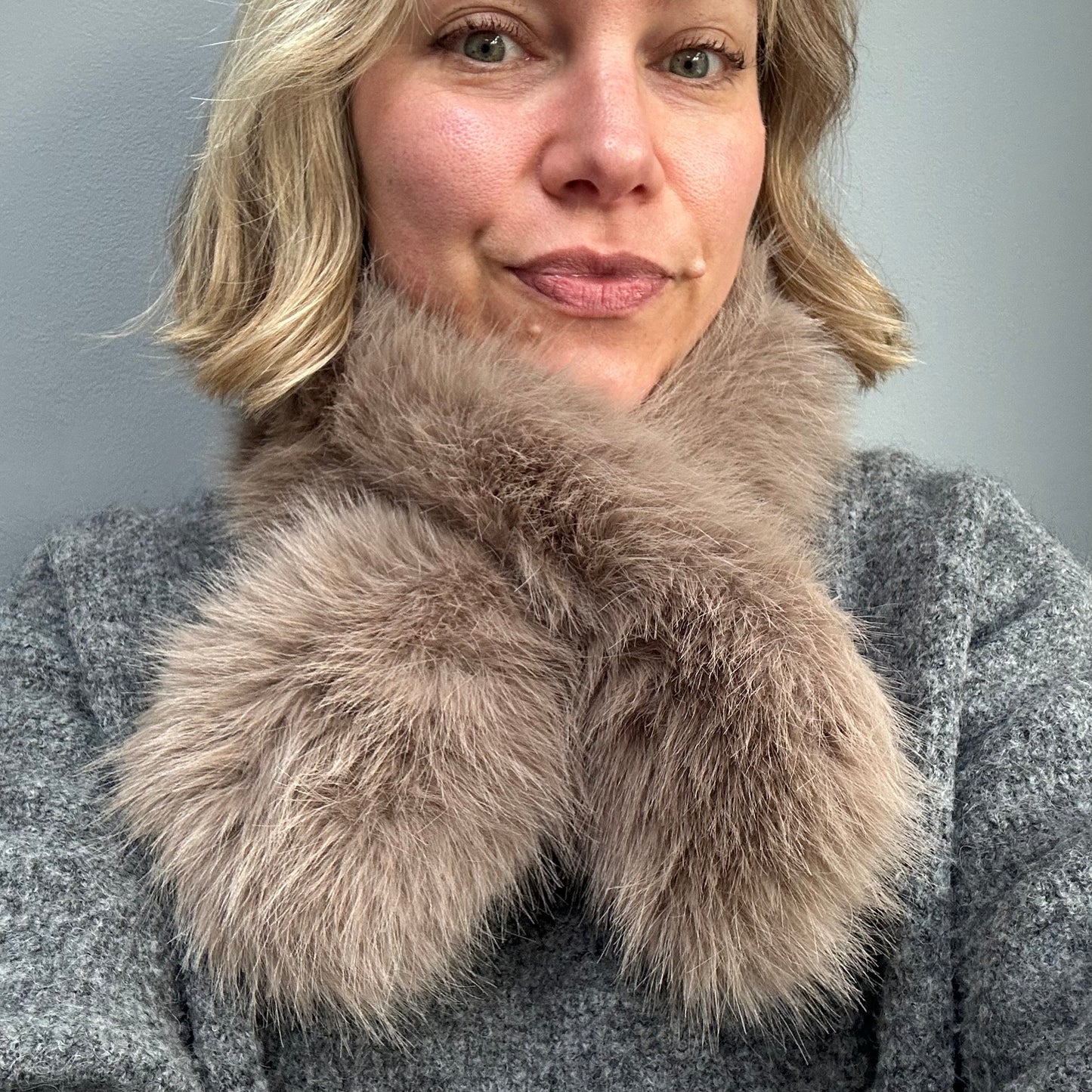 Faux fur scarf