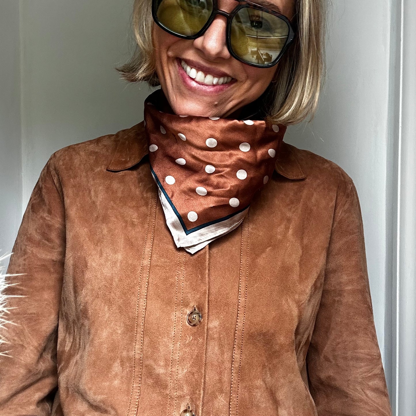 Spotted Silk Scarves