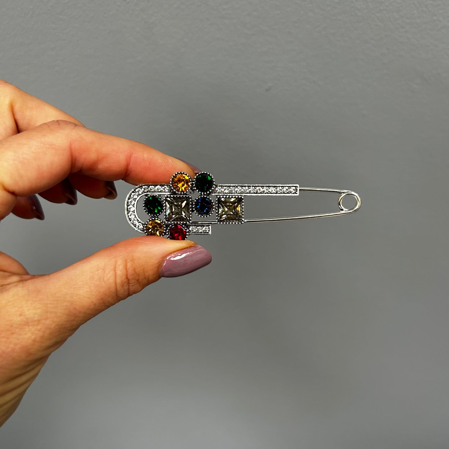 Art Deco Style Jewelled Brooch