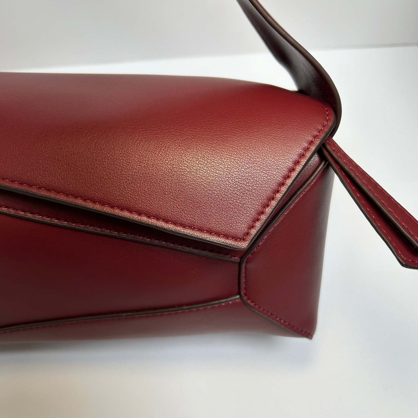 Leather Geometric Handbag