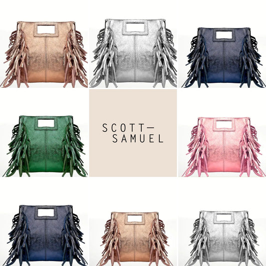 The Metallic Fringed Square Bag