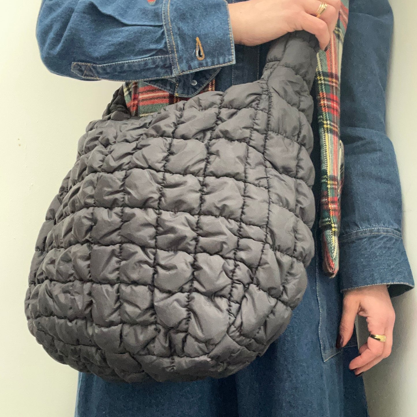 quilted oversized crossbody bag