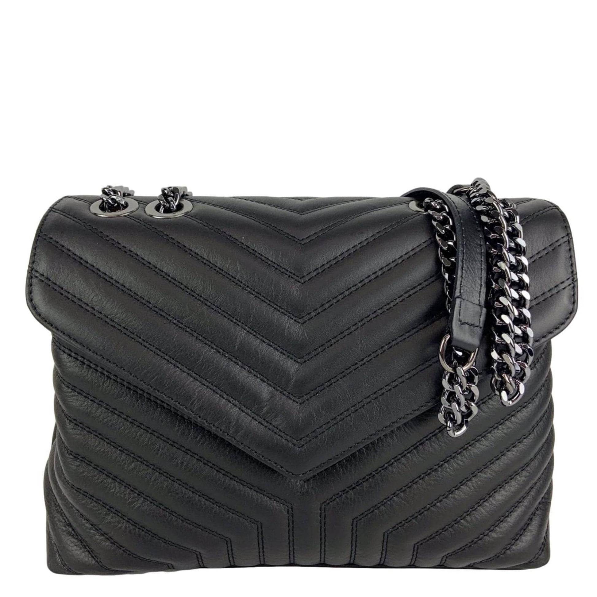 Quilted Leather Bag -  UK