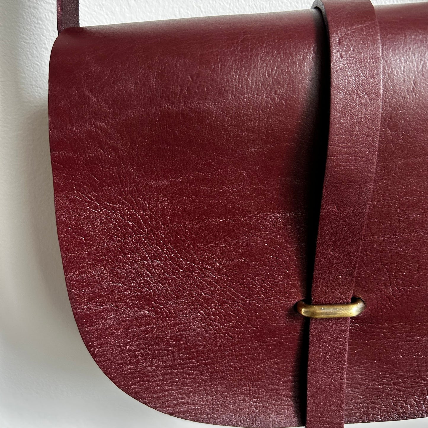 Looped Leather Saddle Bags