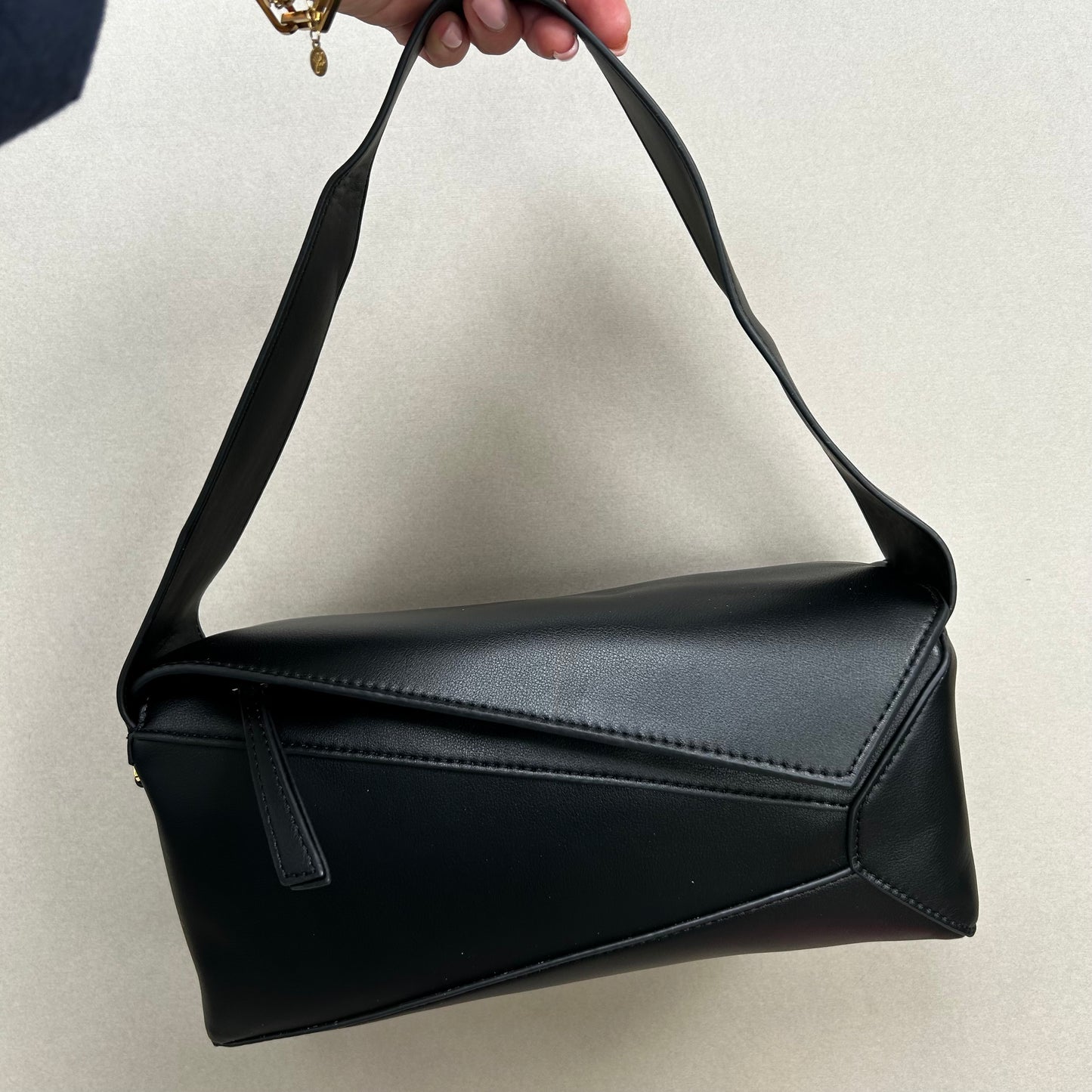 Leather Geometric Handbag