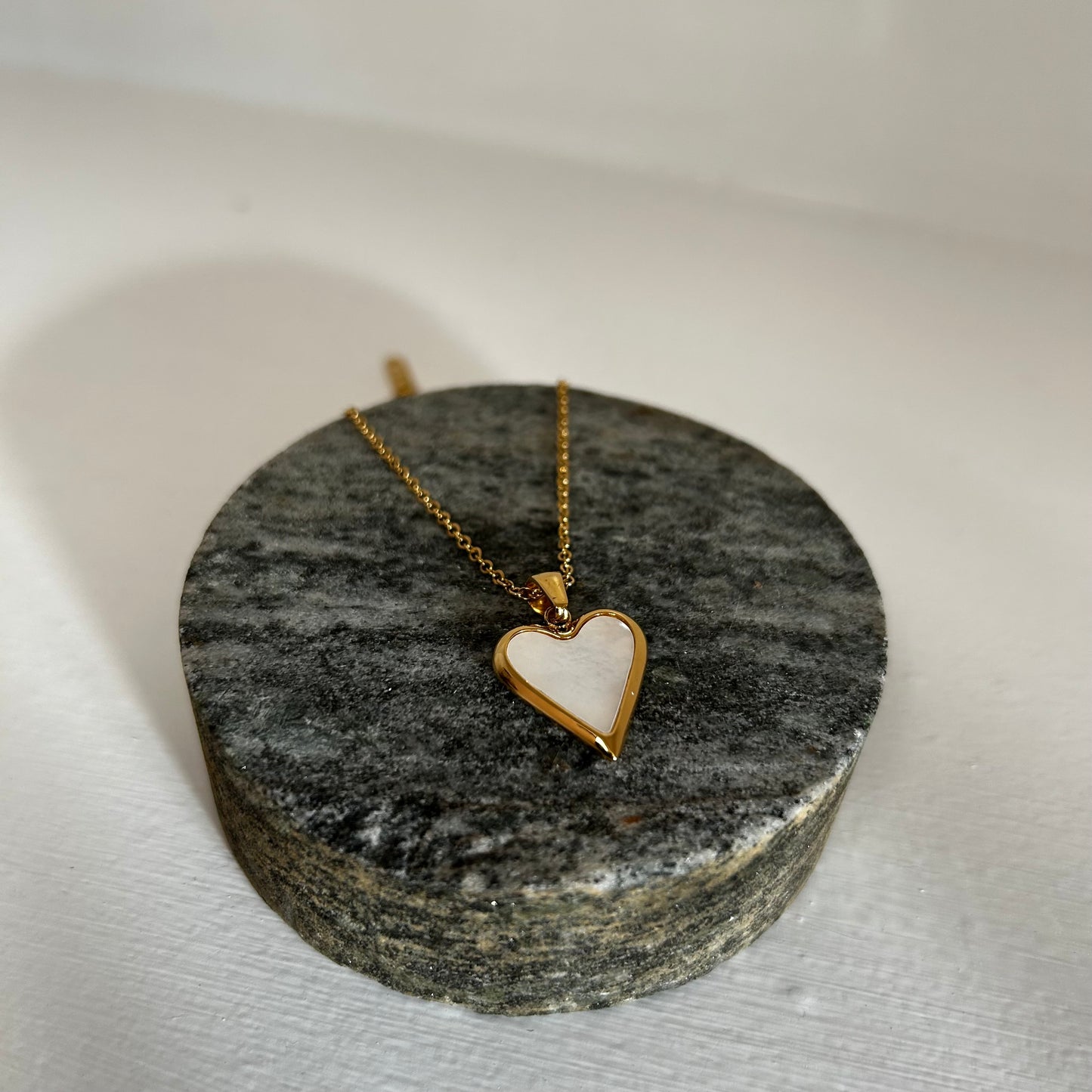 Mother of Pearl Heart Necklace