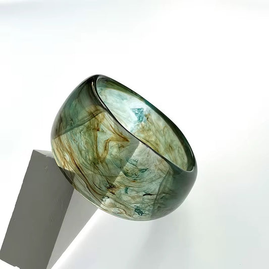 Chunky Marbled Resin Bangles