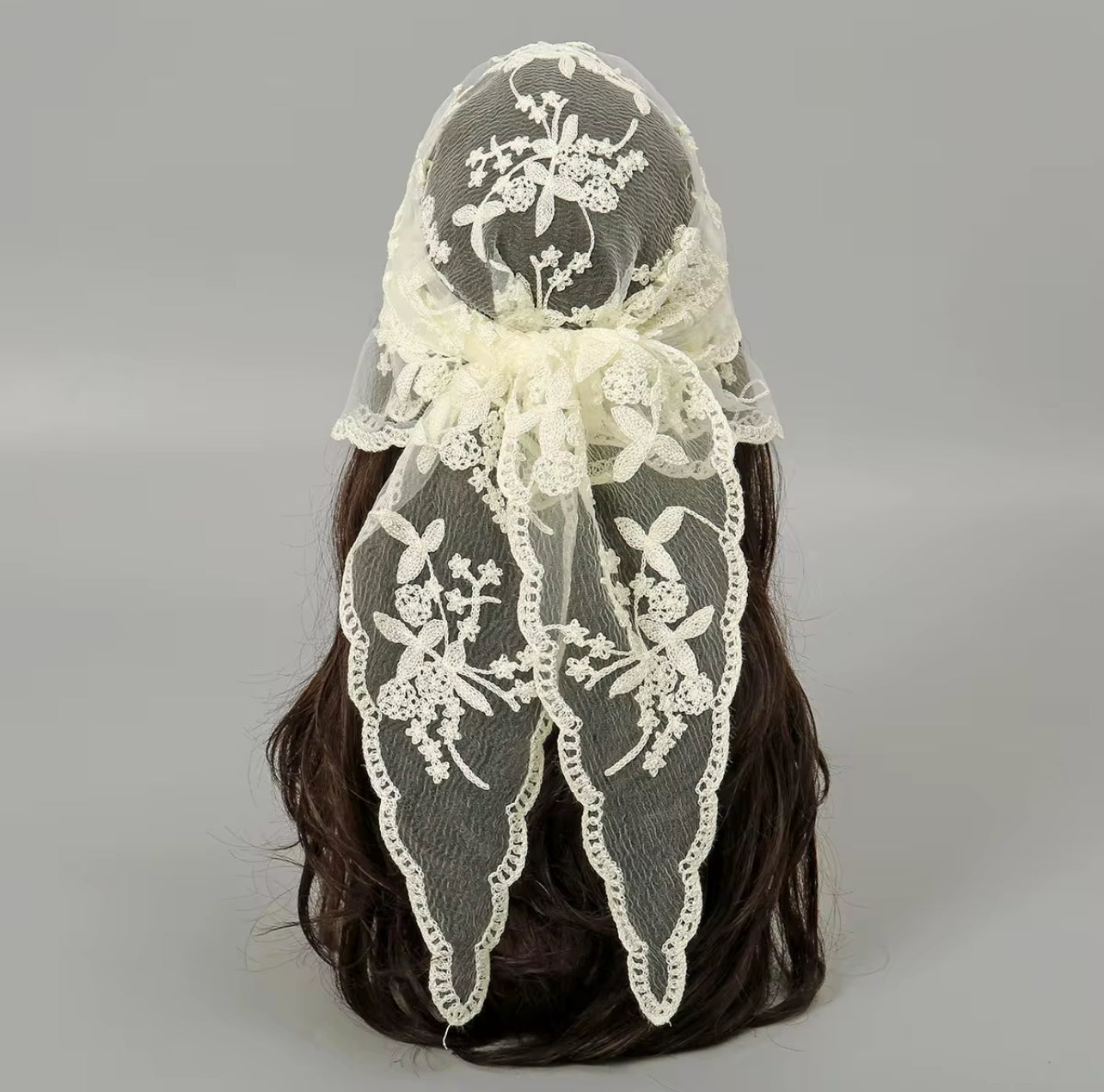 Triangular Lace Scarf (various colours)
