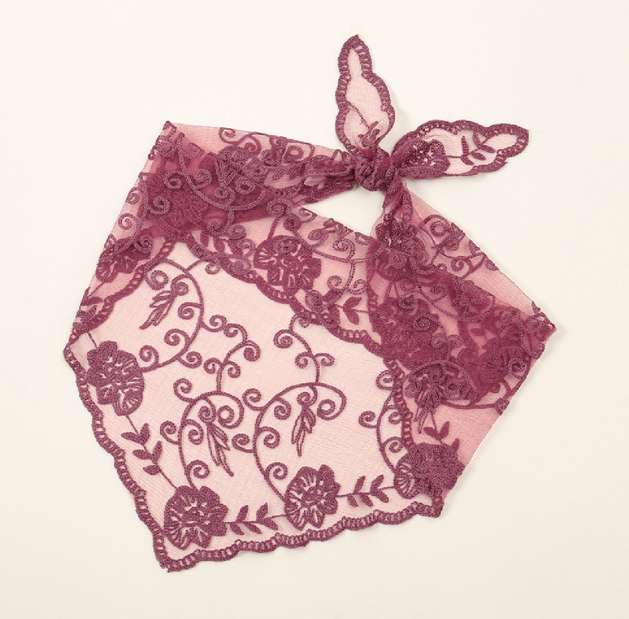 Triangular Lace Scarf (various colours)