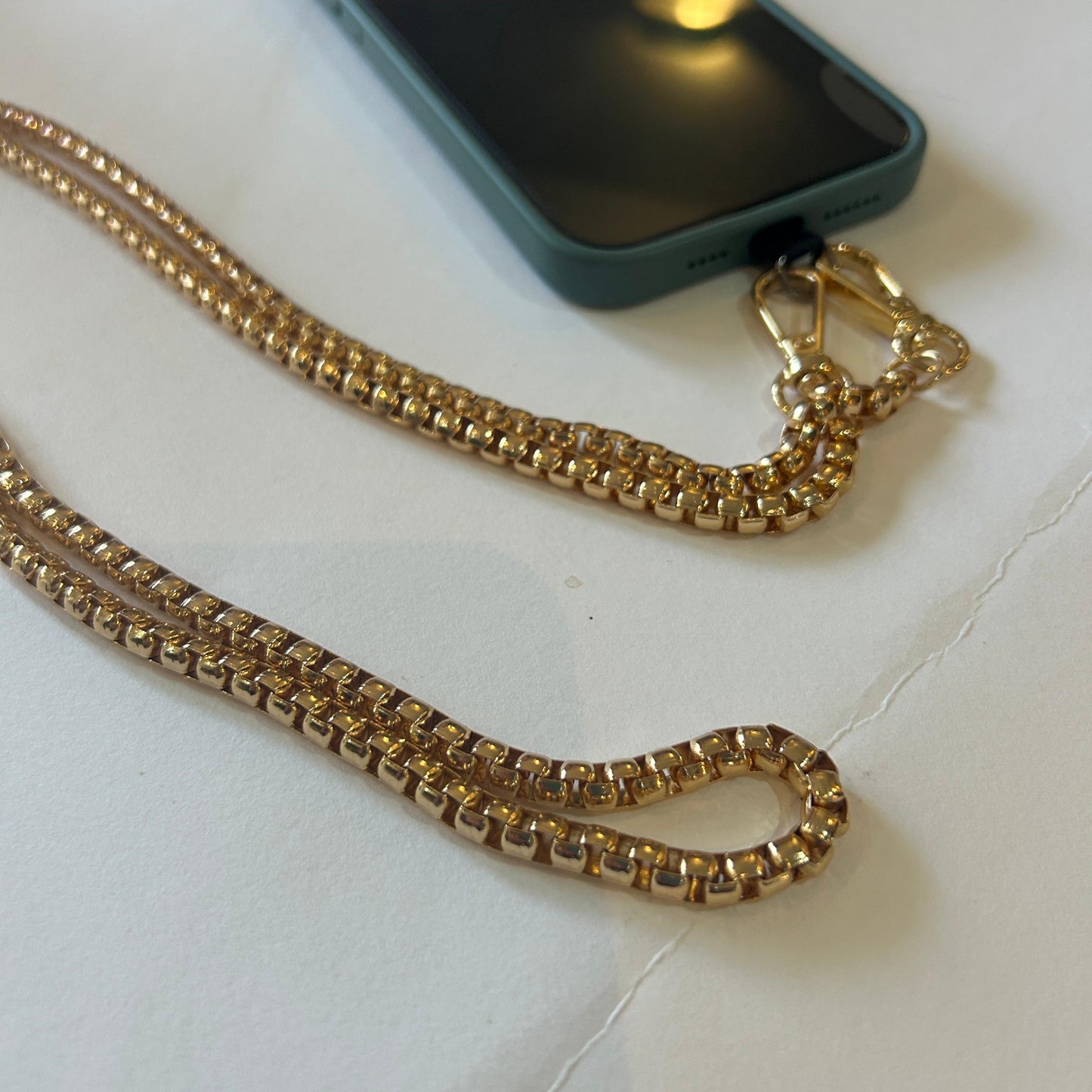 Gold Chain Mobile Phone Lanyard