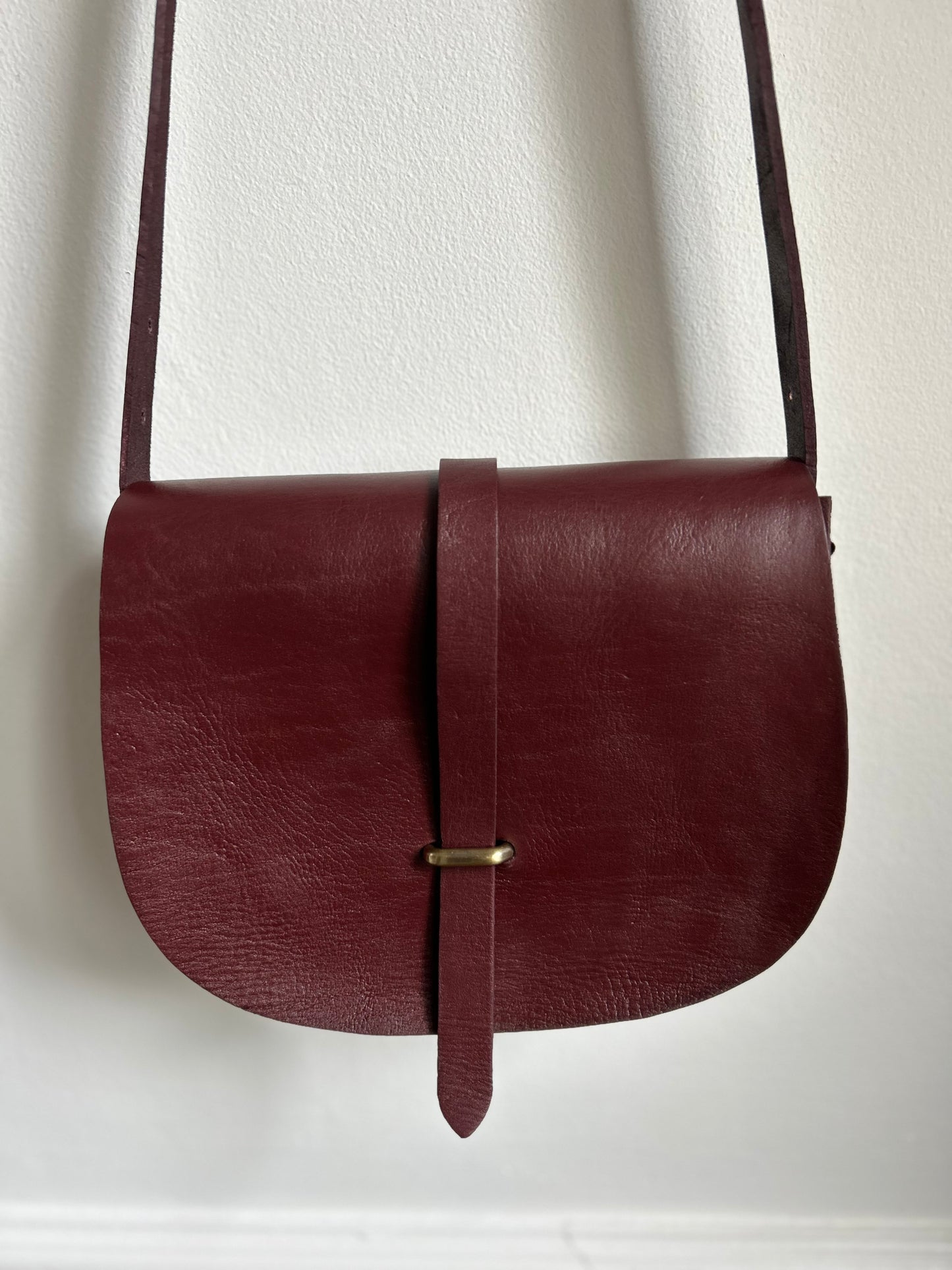 Looped Leather Saddle Bags
