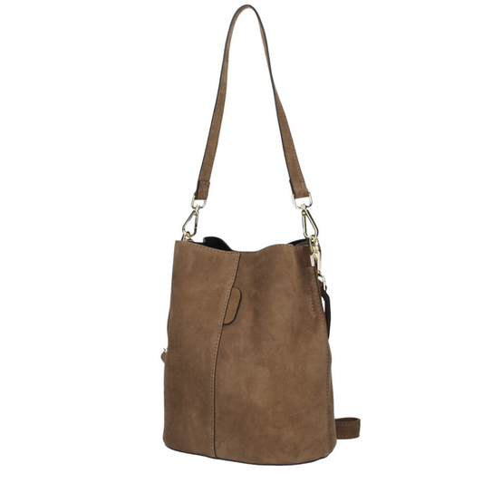 Suede Bucket Bag