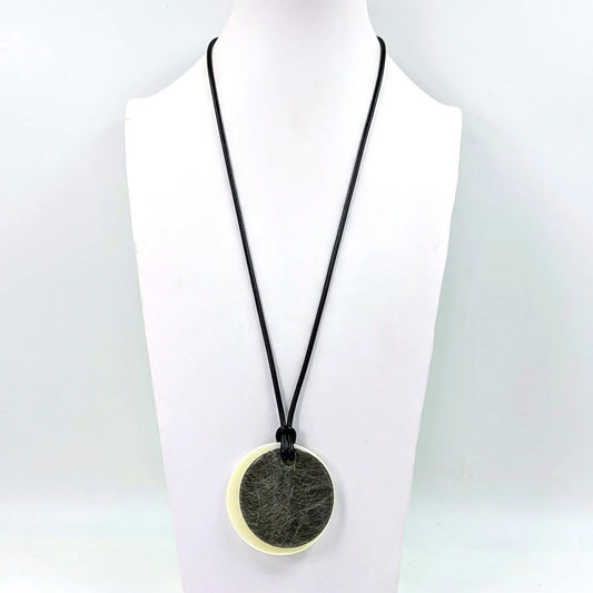Resin pendant necklace
