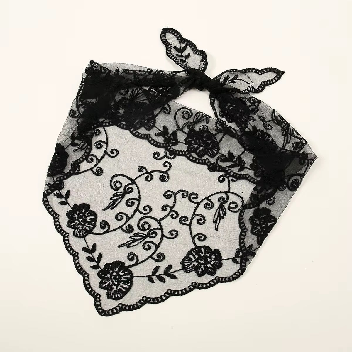 Triangular Lace Scarf (various colours)