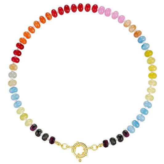 Rainbow Stone Necklace
