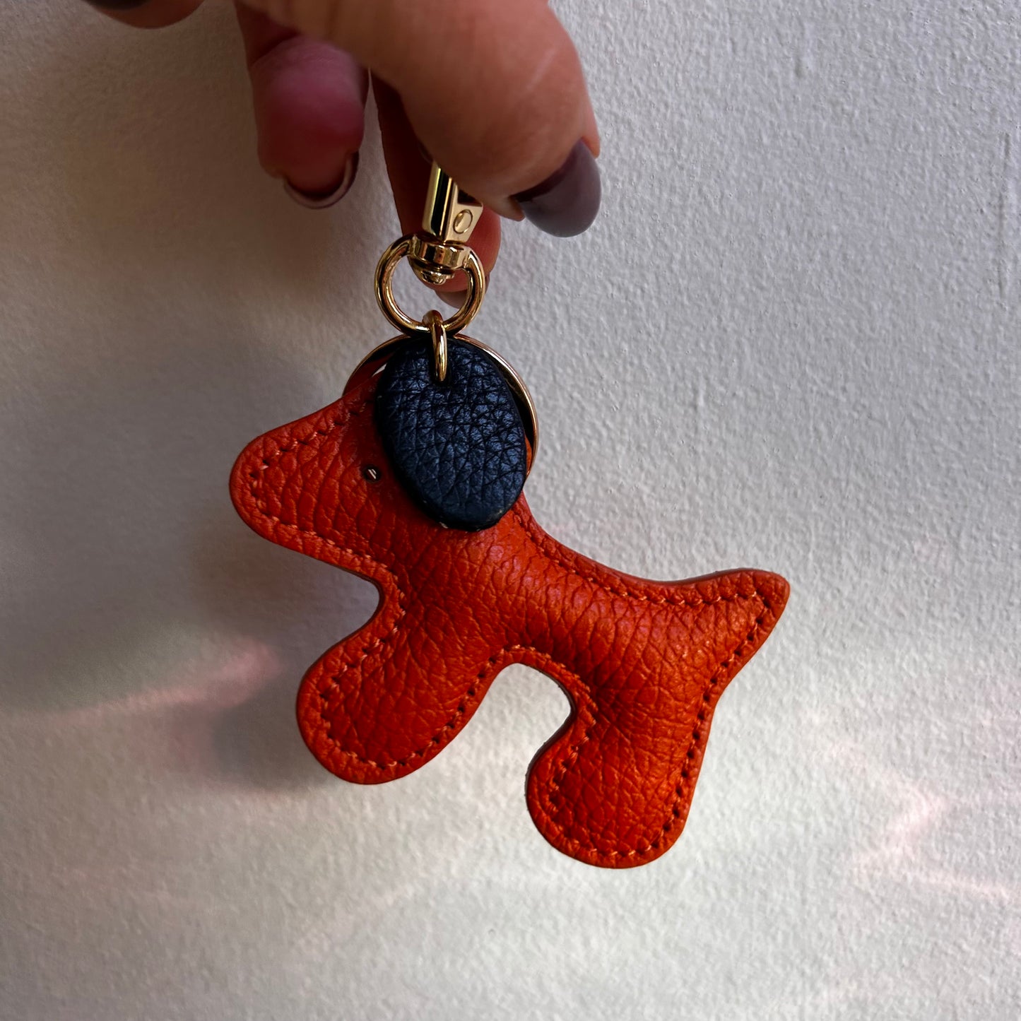 Dog Leather Bag Charms